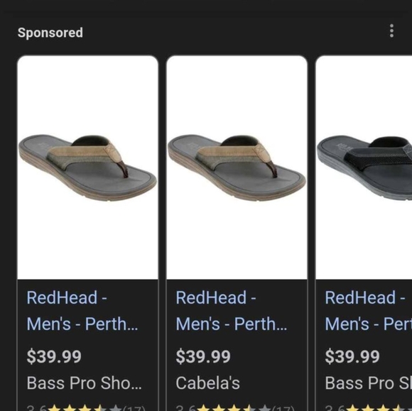 Redhead Perth toe post men's flip-flops - Picture 2 of 6